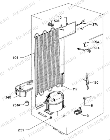 Взрыв-схема холодильника Unknown ZFC19/4D - Схема узла C10 Cold, users manual